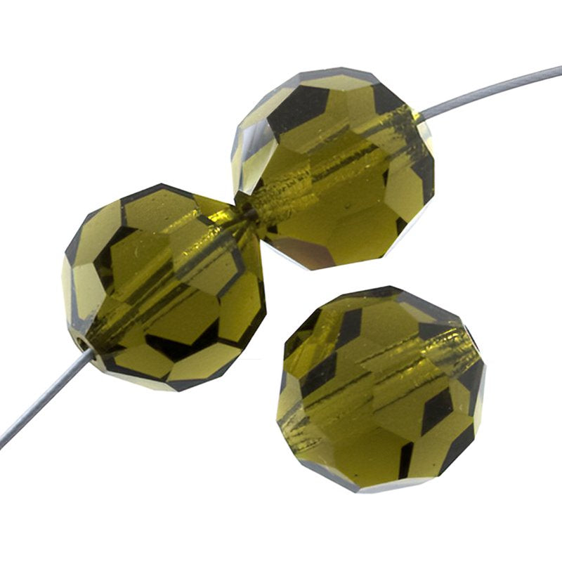 Preciosa Crystal - 5mm Faceted Round - Olivine (32)