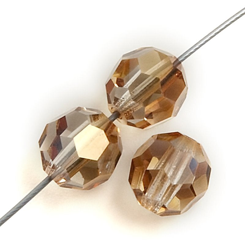Preciosa Crystal - 6mm Faceted Round - Celsian Halfcoat (36)