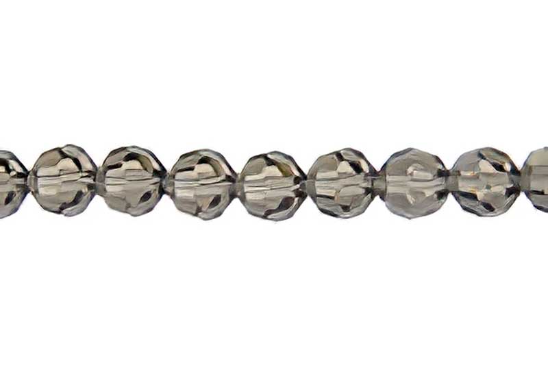 Preciosa Crystal - 4mm Faceted Round - Black Diamond (31)