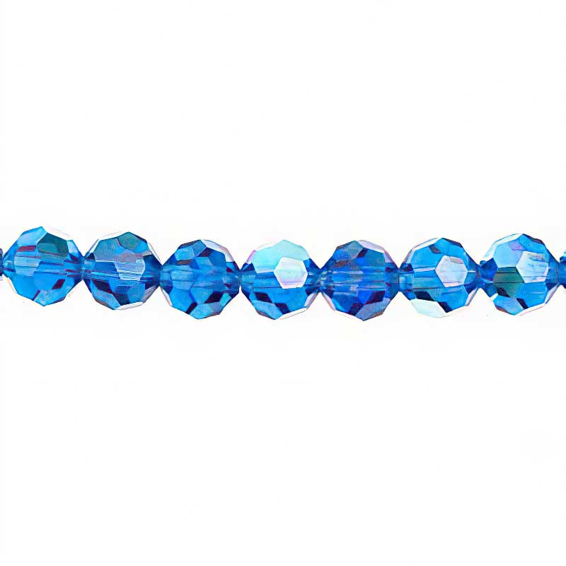 Preciosa Crystal - 4mm Faceted Round - Capri Blue (31)