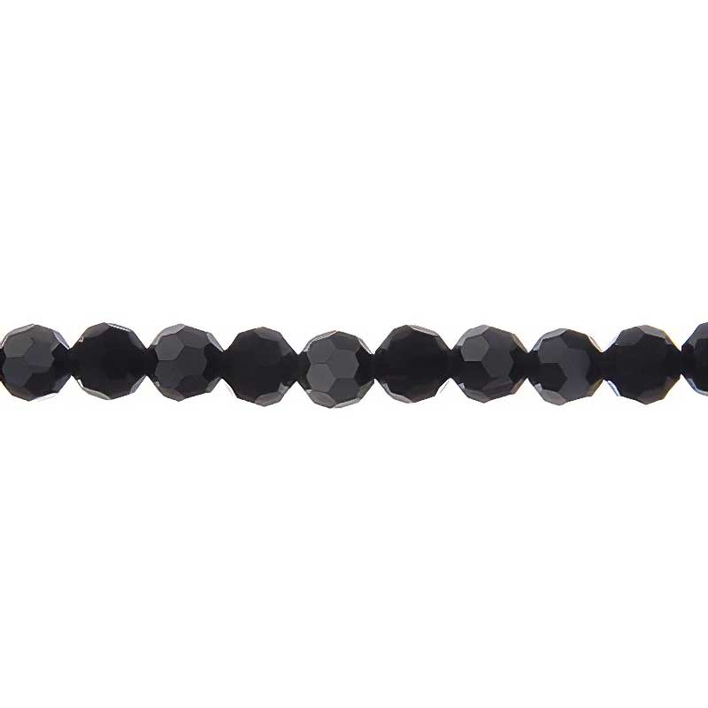 Preciosa Crystal - 4mm Faceted Round - Hematite Full-coat (31)