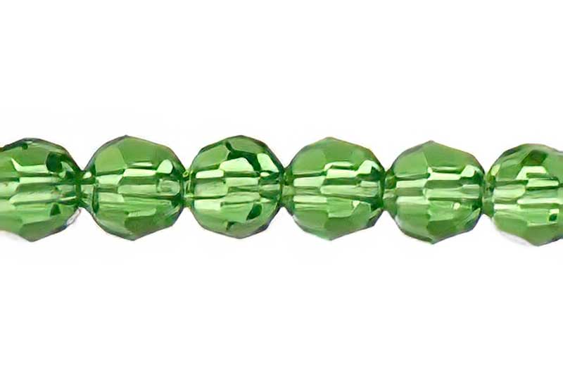 Preciosa Crystal - 6mm Faceted Round - Peridot (21)
