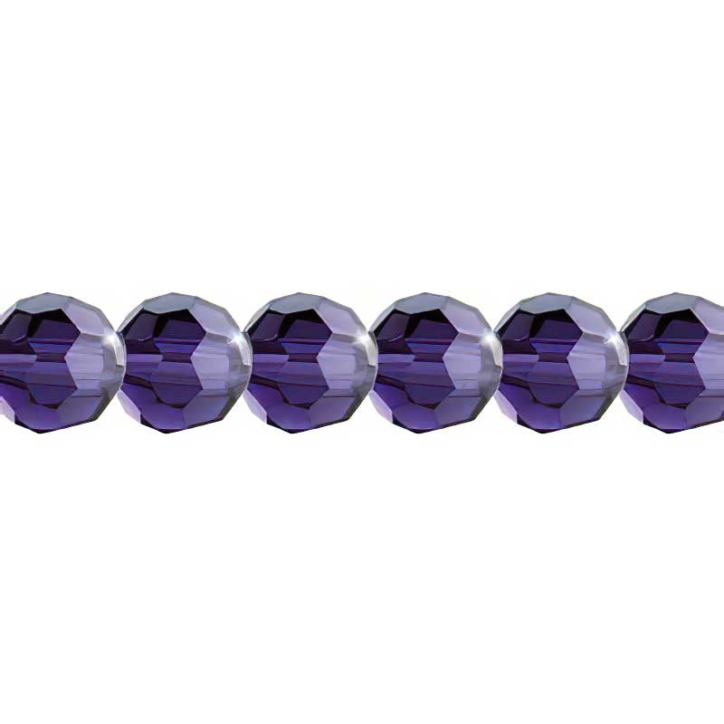 Preciosa Crystal - 6mm Faceted Round - Tanzanite (21)