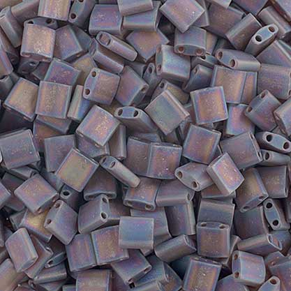 Miyuki - Tila - Chocolate Brown Transparent AB Matte (50g)