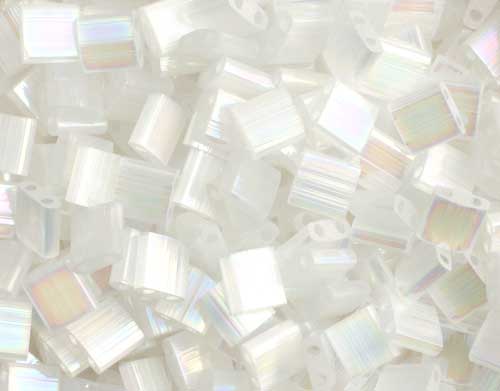 Miyuki -  Tila - Silk White Transparent AB (50g)