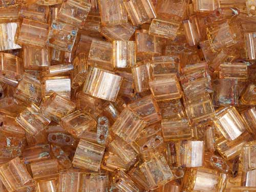 Miyuki - Tila - Light Topaz Picasso Transparent (50g)