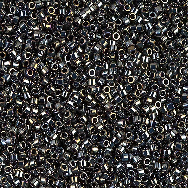 Delica Beads 11/0 - db0026b - Metallic Steel Iris 50g