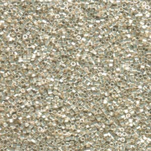 Delica 11/0 Hex-cut Beads - db0035c - Galvanized Silver 7.1g