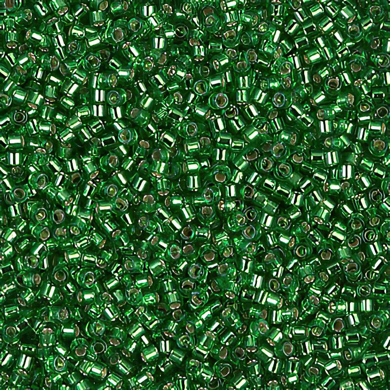 Delica Beads 11/0 - db0046b - Silver Lined Light Green 50g