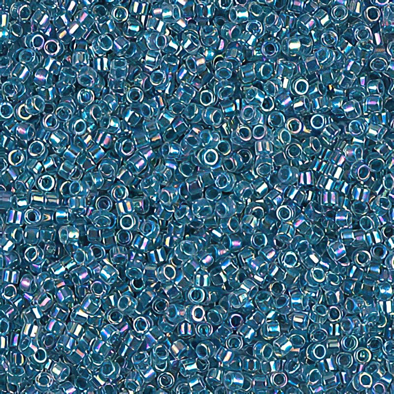 Delica Beads 11/0 - db0058b - Marine Blue Lined Crystal AB 50g