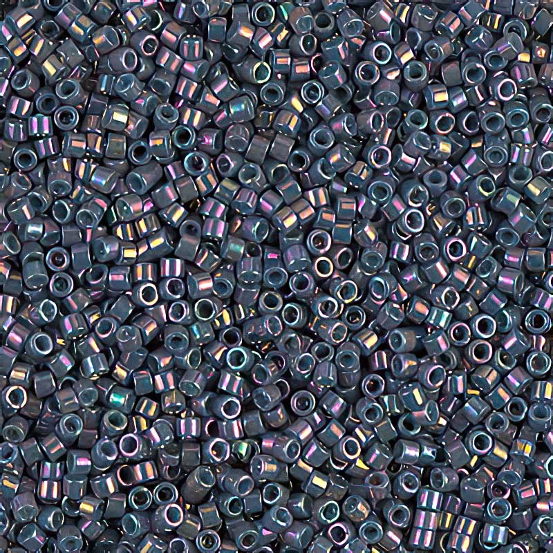 Delica 11/0 Beads - db0134 - Purple Grey Rainbow Lustre 5.2g