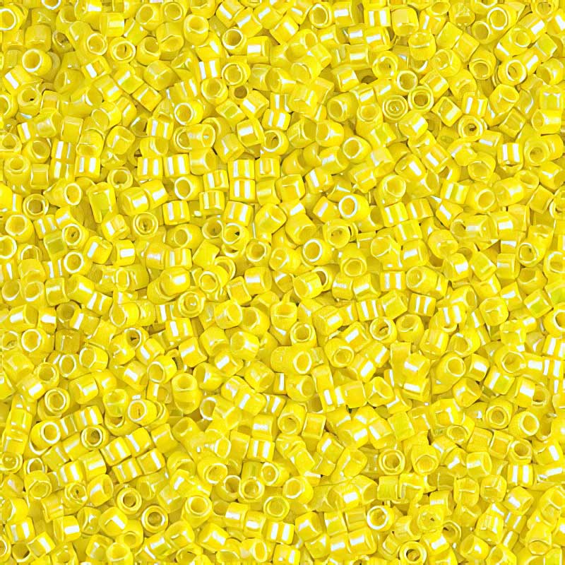 Delica Beads 11/0 - db0160b - Opaque Yellow AB 50g