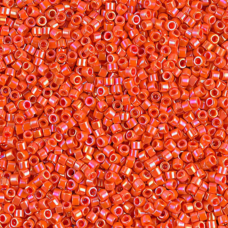 Delica Beads 11/0 - db0161b - Opaque Orange AB 50g
