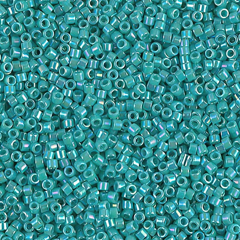Delica Beads 11/0 - db0166b - Opaque Turquoise AB 50g