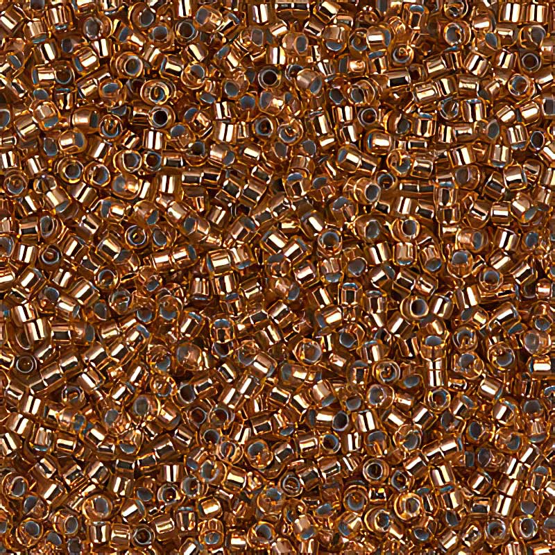 Delica Beads 11/0 - db0181b - Silver Lined Light Bronze 50g