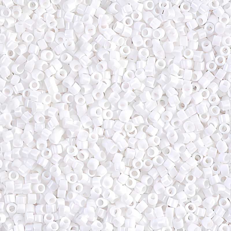 Delica Beads 11/0 - db0200b250 - Opaque Chalk White 250g