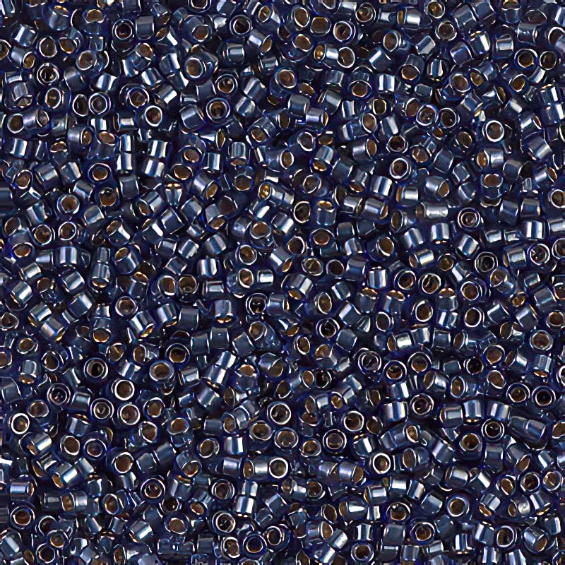 Delica Beads 11/0 - db0278b - Lined Dark Blue Lustre 50g