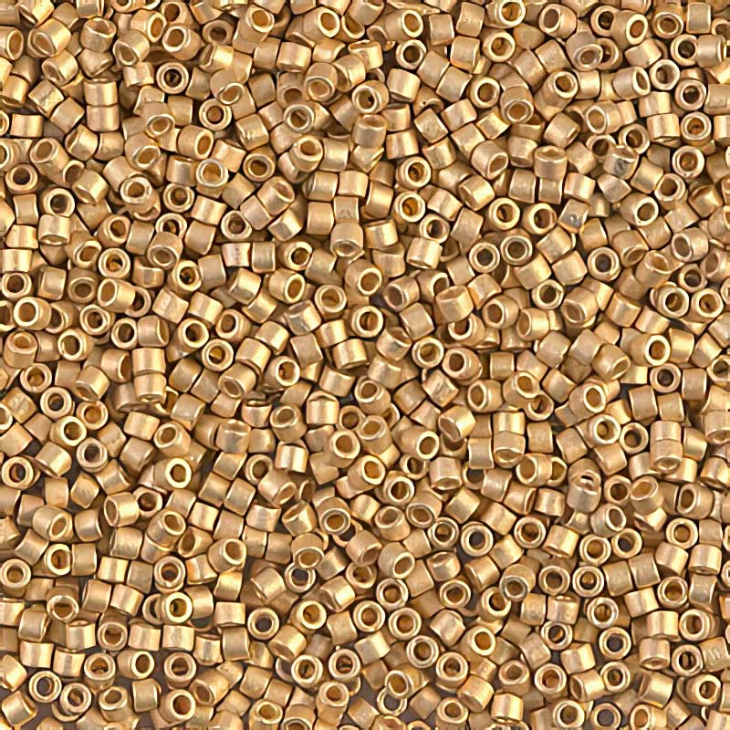 Delica 11/0 Beads - db0331 - Matte Metallic Bright Yellow Gold 24kt 3.3g