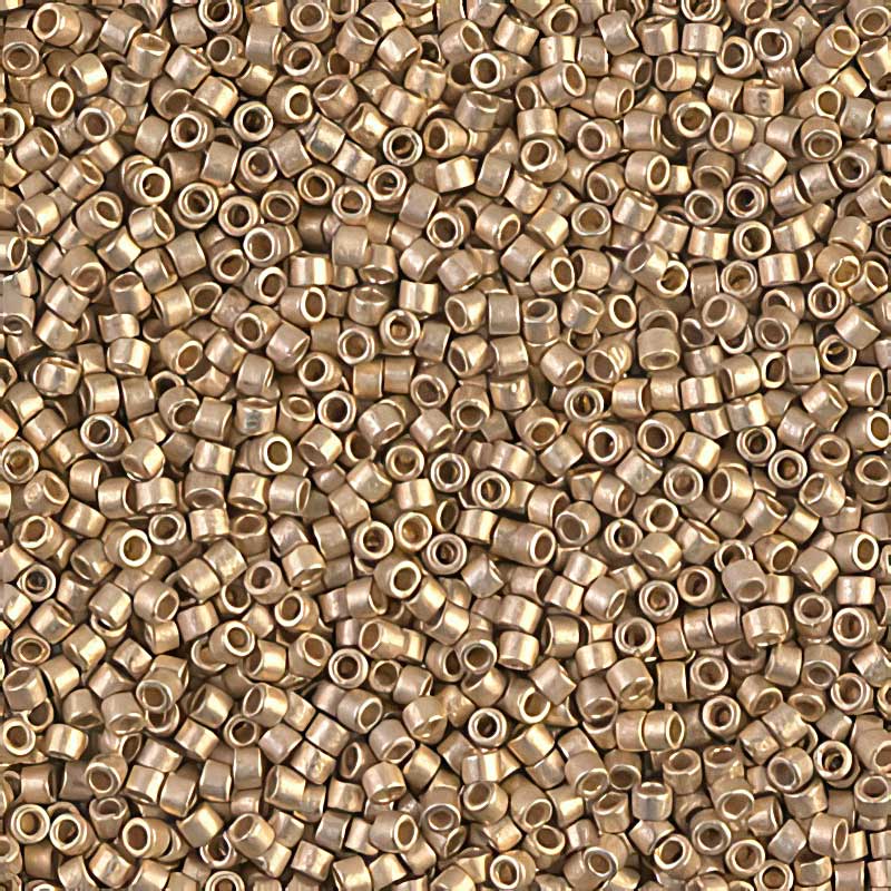 Delica Beads 11/0 - db0334b - Matte Metallic Dark Yellow Gold 24kt 50g