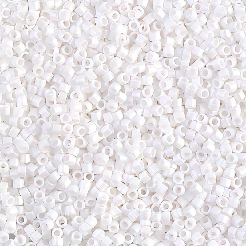 Delica Beads 11/0 - db0351b - Matte White 50g