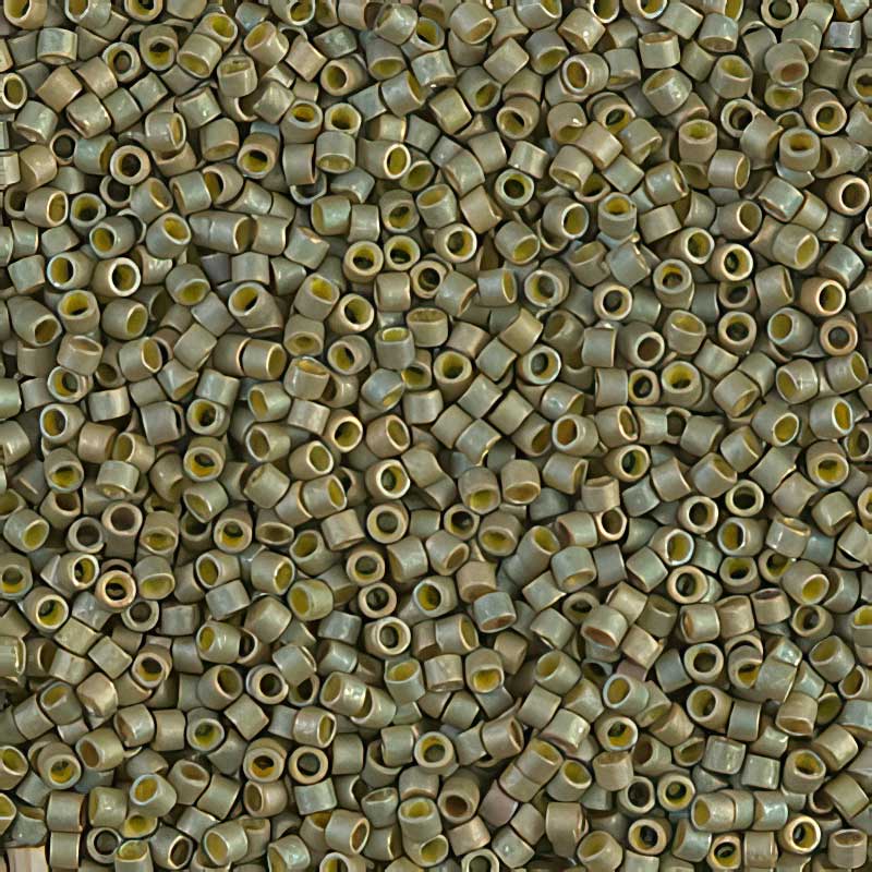 Delica 11/0 Beads - db0372 - Matte Metallic Olive 5.2g