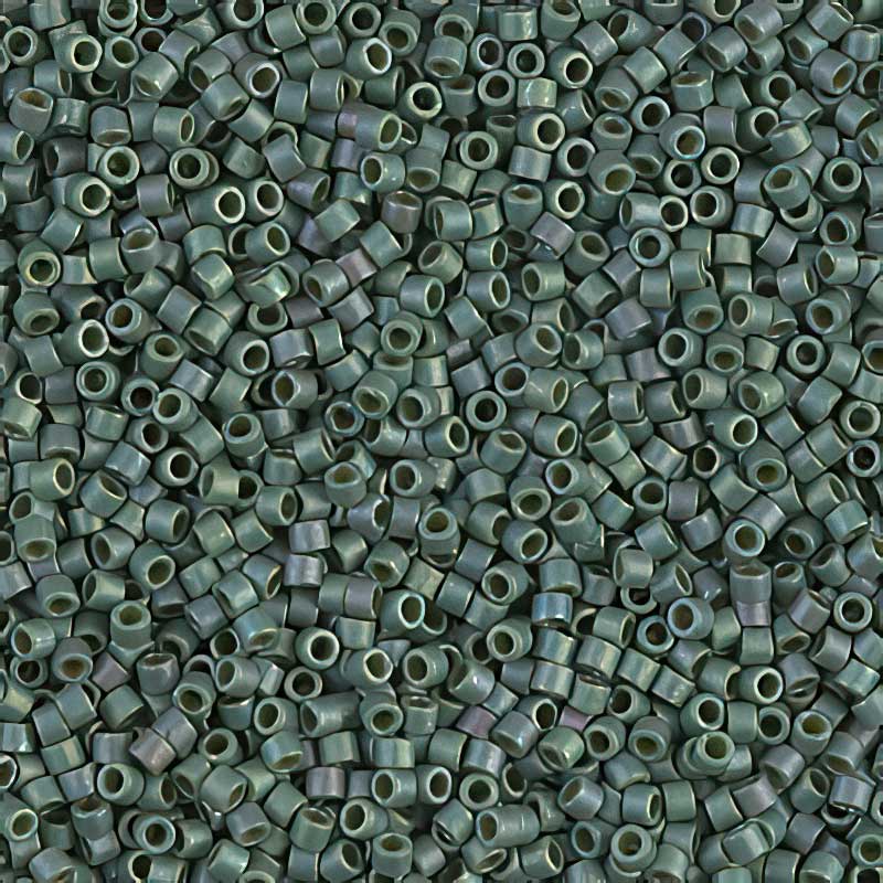 Delica 11/0 Beads - db0373 - Matte Metallic Under Leaf Green 5.2g