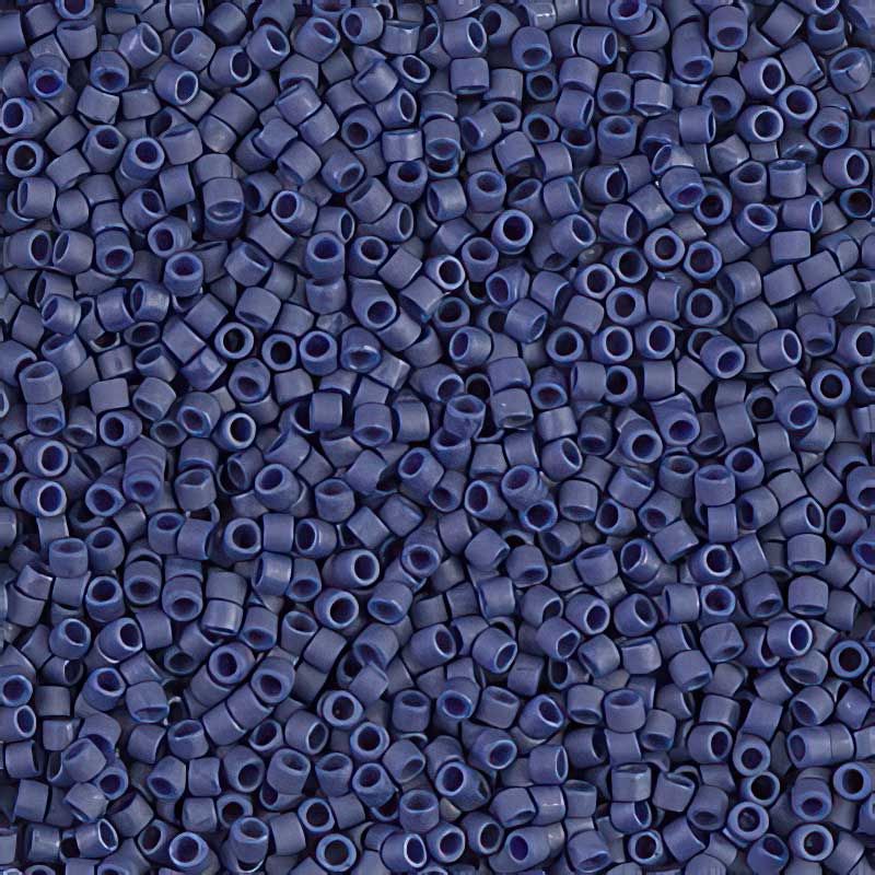 Delica Beads 11/0 - db0377b - Matte Metallic Dark Grey Blue 50g