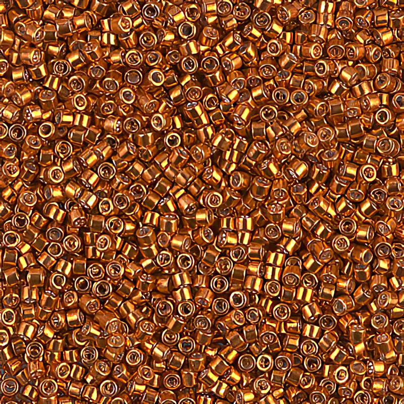 Delica Beads 11/0 - db0421b - Galvanized Tangerine 50g
