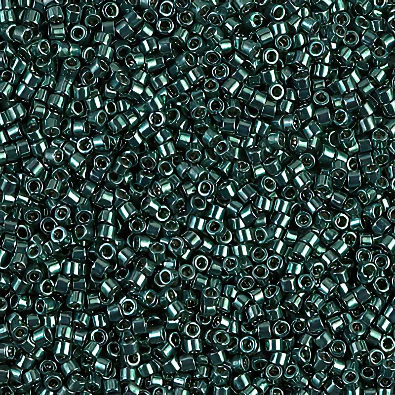 Delica 11/0 Beads - db0458 - Galvanized Holly Green 5.2g