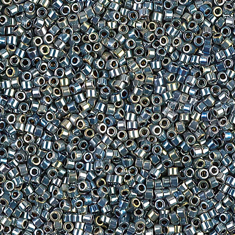 Delica Beads 11/0 - db0545b - Silver Blue Gold Iris 50g