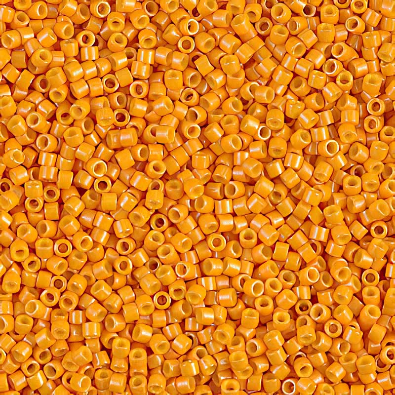 Delica Beads 11/0 - db0651b - Dyed Opaque Squash 50g