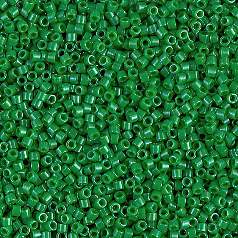 Delica Beads 11/0 - db0655b - Dyed Opaque Kelly Green 50g