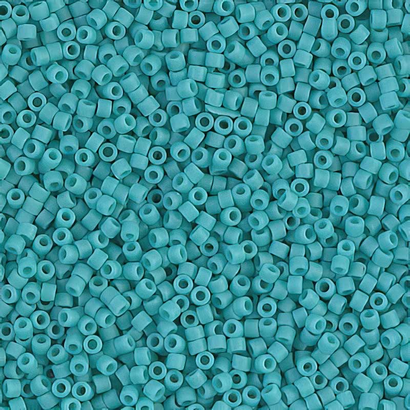 Delica Beads 11/0 - db0759b - Matte Opaque Green Turquoise 50g