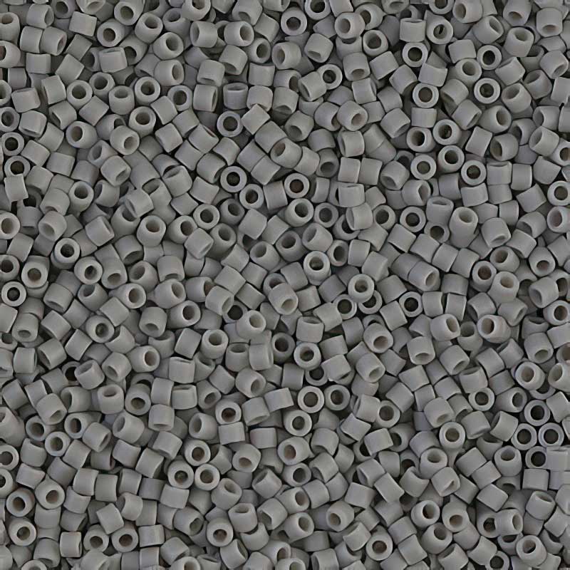 Delica Beads 11/0 - db0761b - Matte Medium Grey 50g