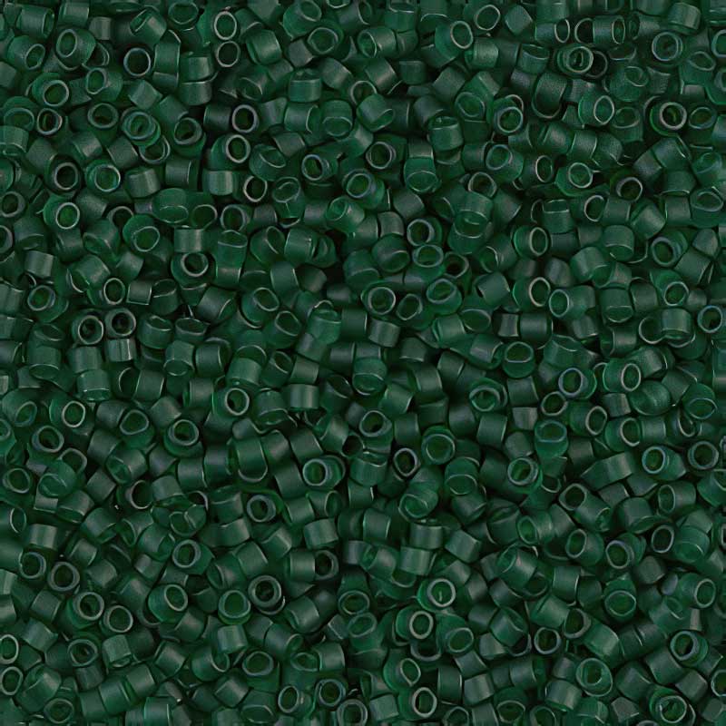 Delica Beads 11/0 - db0767b - Transparent Matte Dark Emerald Forest 50g