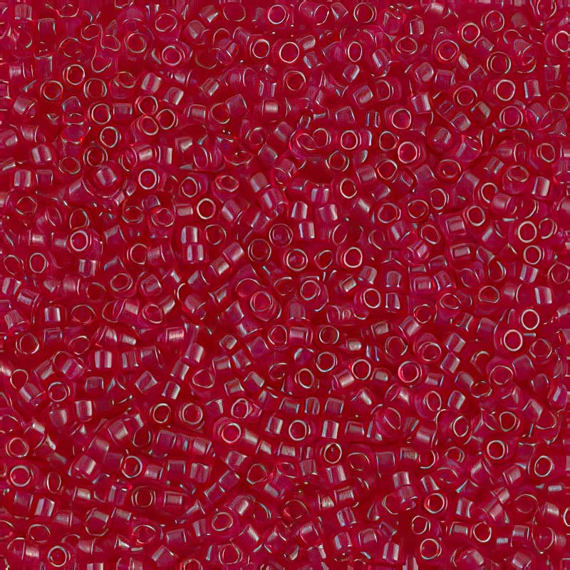 Delica Beads 11/0 - db0775b - Dyed Matte Transparent Fuchsia 50g