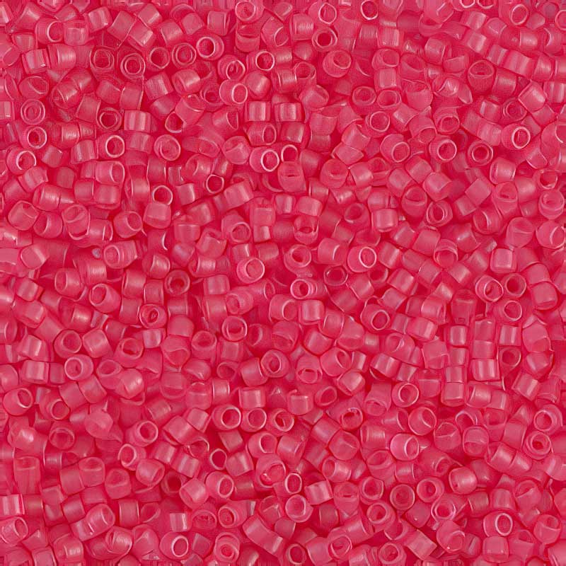 Delica Beads 11/0 - db0780b - Dyed Semi-matte Transparent Bubblegum 50g