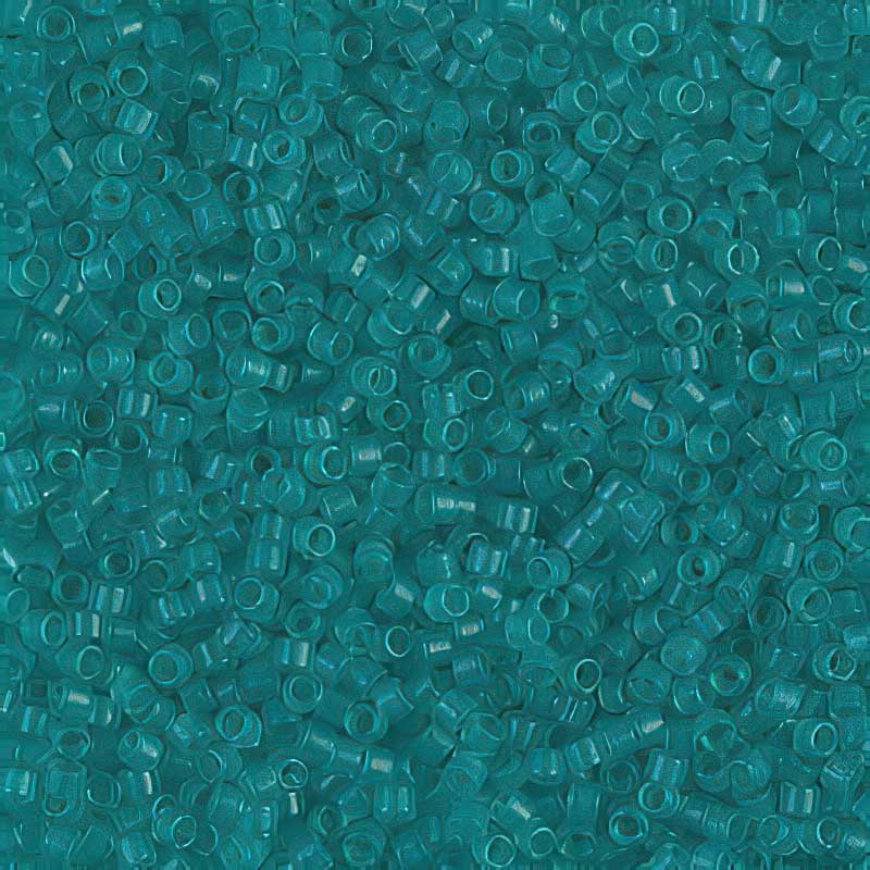 Delica Beads 11/0 - db0786b - Dyed Semi-matte Transparent Iceberg Green 50g