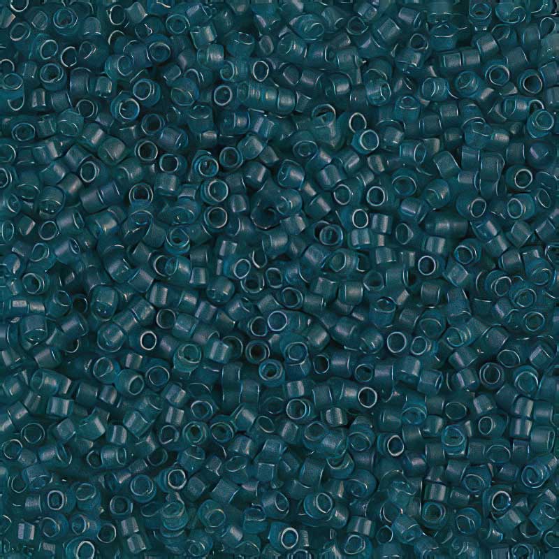 Delica 11/0 Beads - db0788 - Dyed Semi-matte Transparent Mallard 5.2g