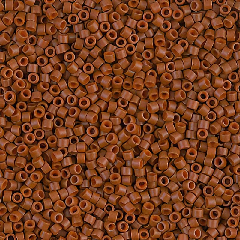 Delica 11/0 Beads - db0794 - Dyed Matte Opaque Sienna 5.2g