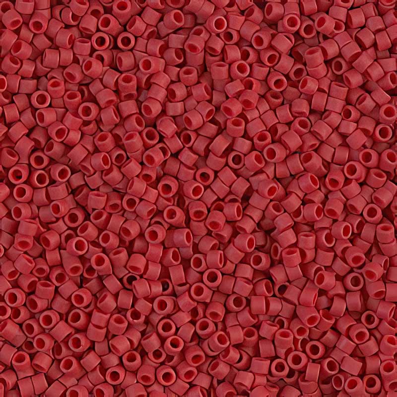 Delica 11/0 Beads - db0796 - Dyed Matte Opaque Maroon 5.2g