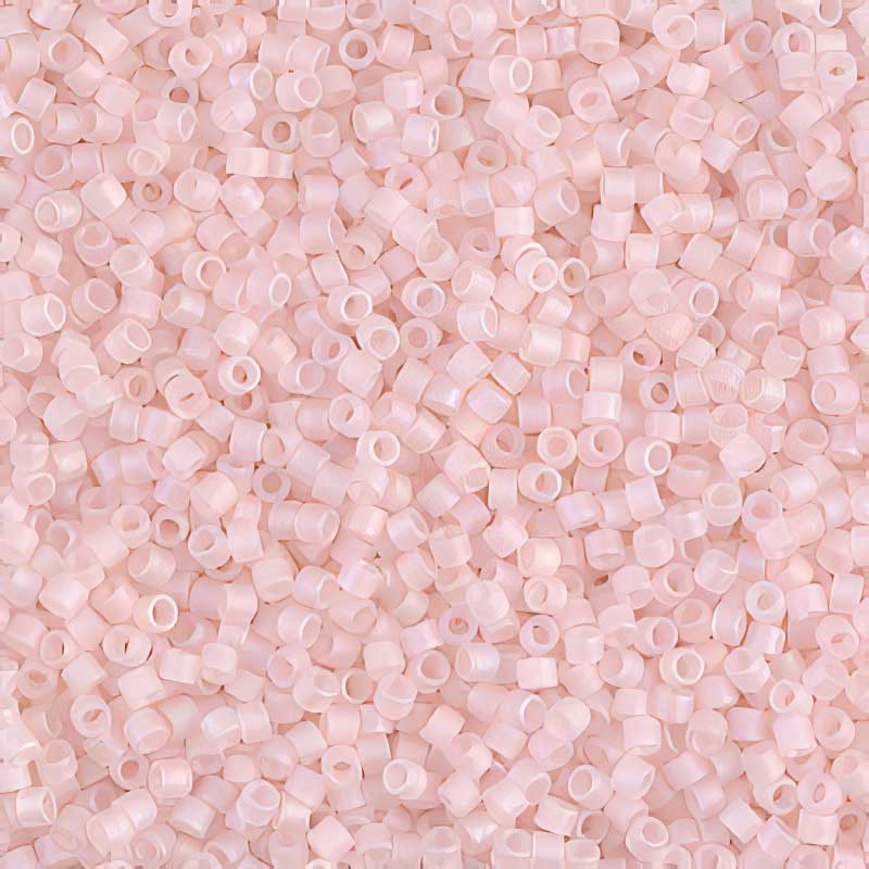 Delica 11/0 Beads - db0868 - Matte Transparent Pink Mist AB 5.2g