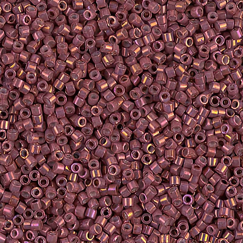 Delica Beads 11/0 - db1016b - Metallic Pink Rhubarb Gold Iris 50g