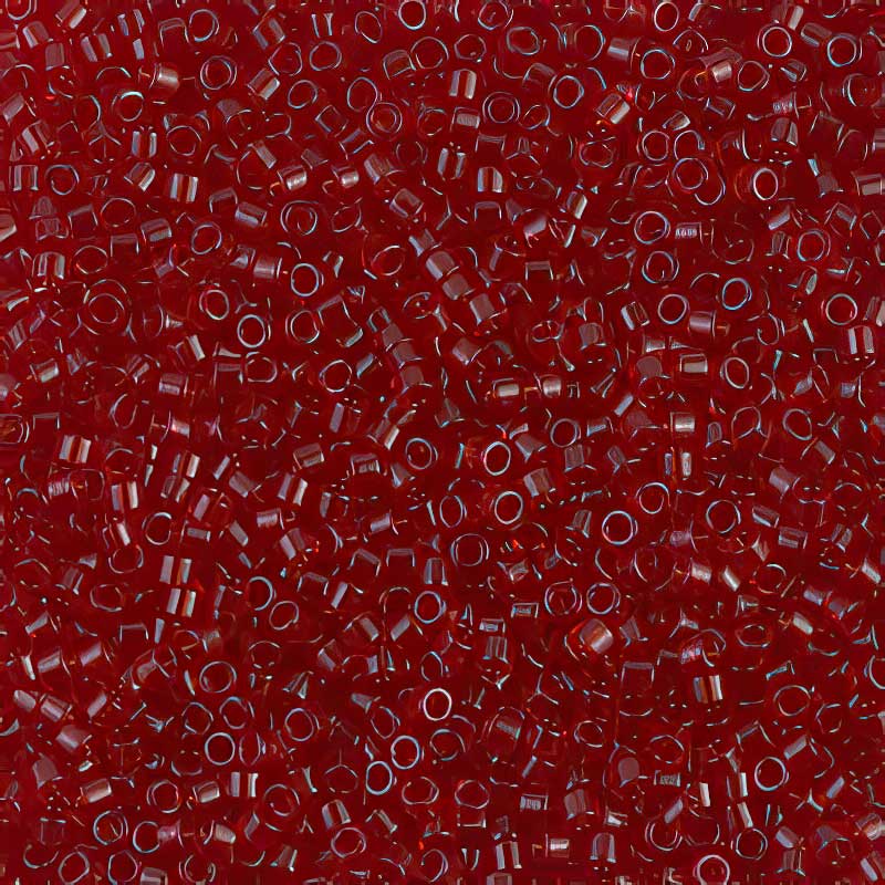 Delica 11/0 Beads - db1102 - Transparent Dark Cranberry 7.1g