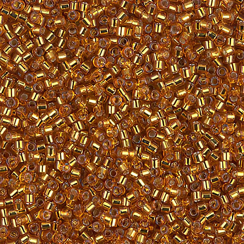 Delica 11/0 Beads - db1201 - Silver Lined Marigold 5.2g