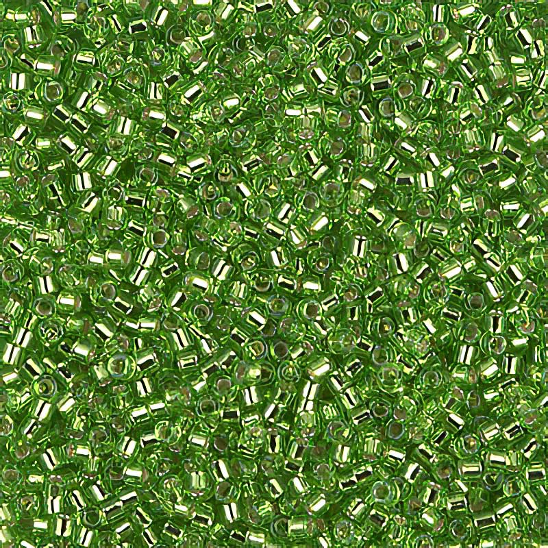Delica 11/0 Beads - db1206 - Silver Lined Peridot 5.2g
