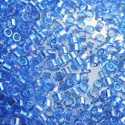 Delica 11/0 Beads - db1250 - Transparent Azure AB 7.1g
