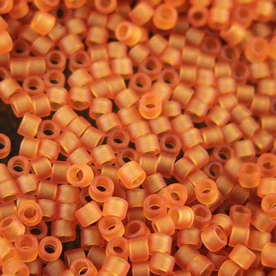 Delica 11/0 Beads - db1261 - Matte Transparent Marigold 5.2g