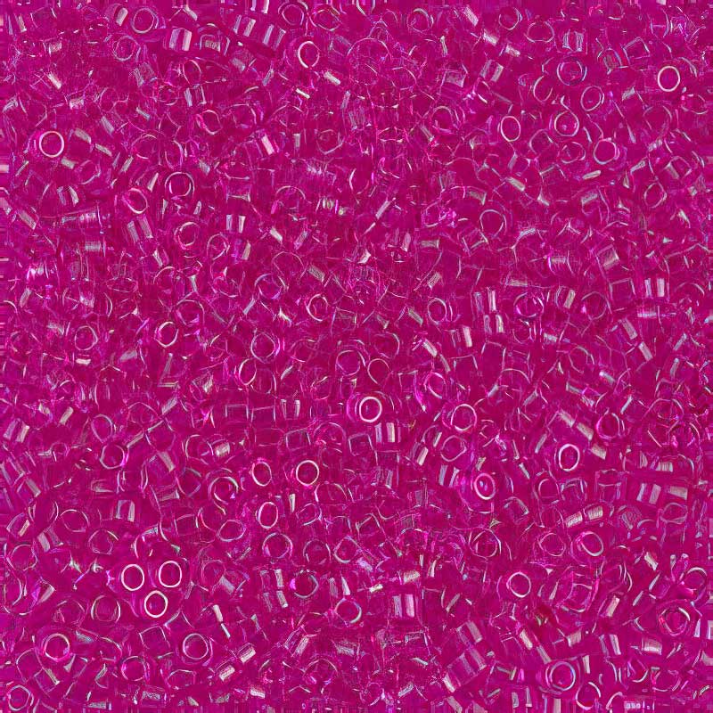 Delica Beads 11/0 - db1310b - Transparent Dyed Fuchsia 50g