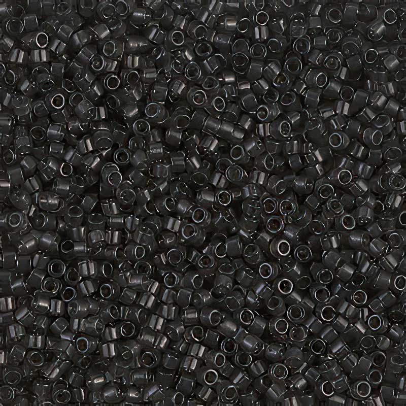 Delica Beads 11/0 - db1319b - Transparent Dark Grey Charcoal 50g